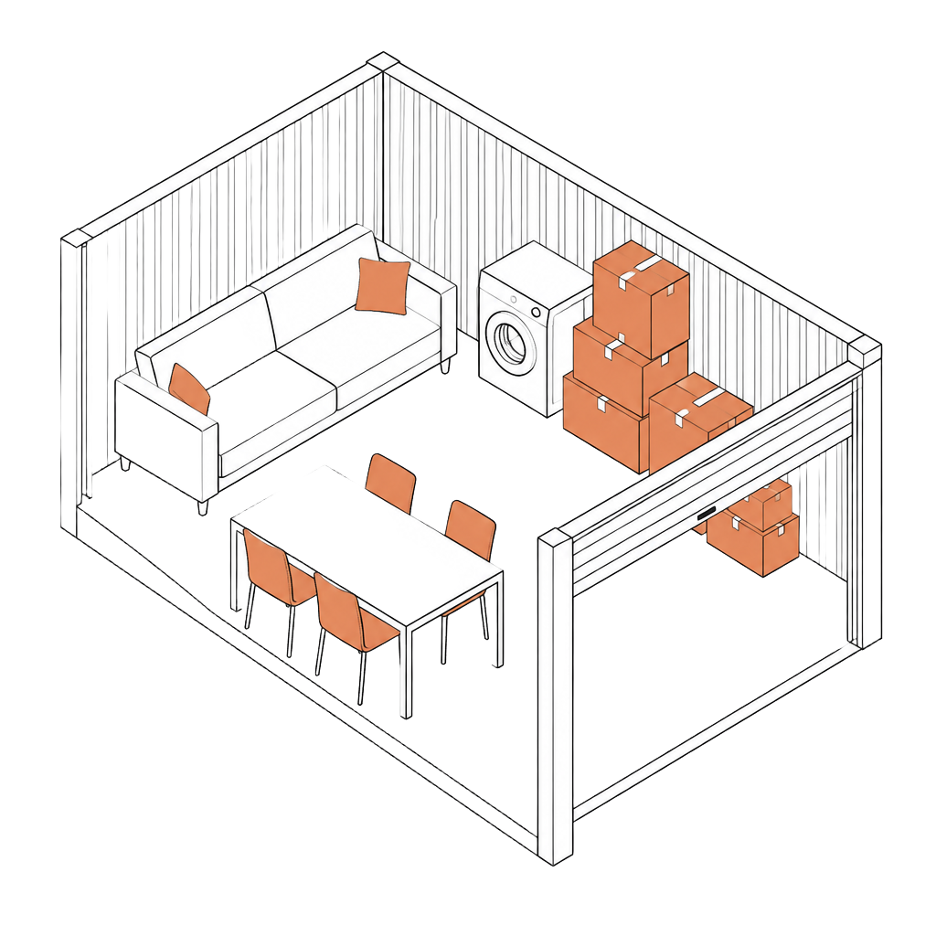 Illustration d'un box de 9 m²
