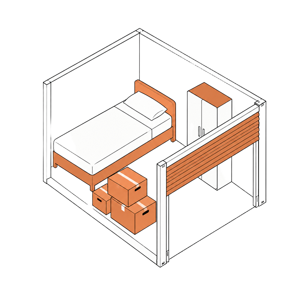 Illustration d'un box de 4 m²